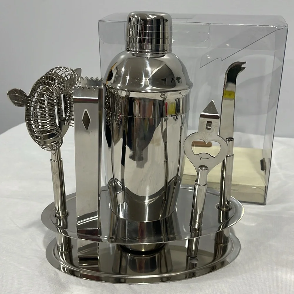 Pier 1 imports 18/8 Stainless steel Cocktails Shaker & Bar tools set